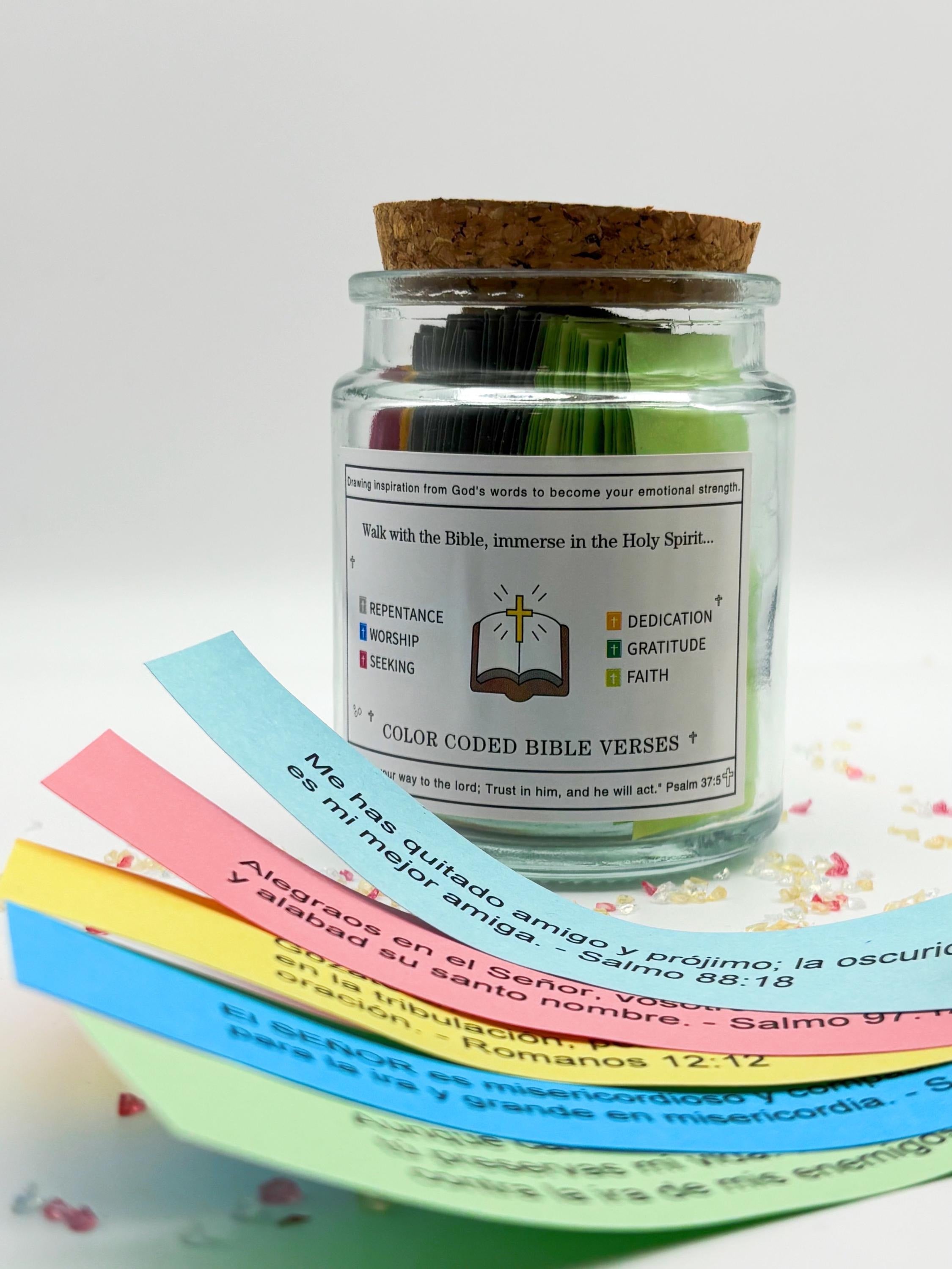 Bible Verse Jar for Men – Faith & Encouragement Gift, Scripture Jar for Dad, Father’s Day Gift, Jesus Devotional Jar